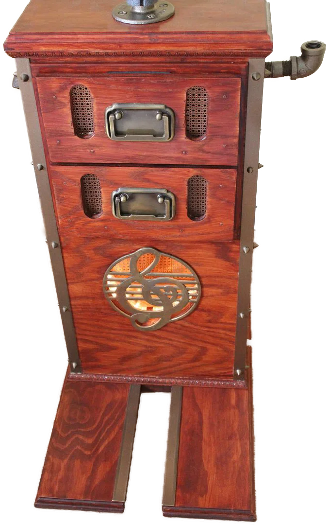 The Steampunk Guitar Stand